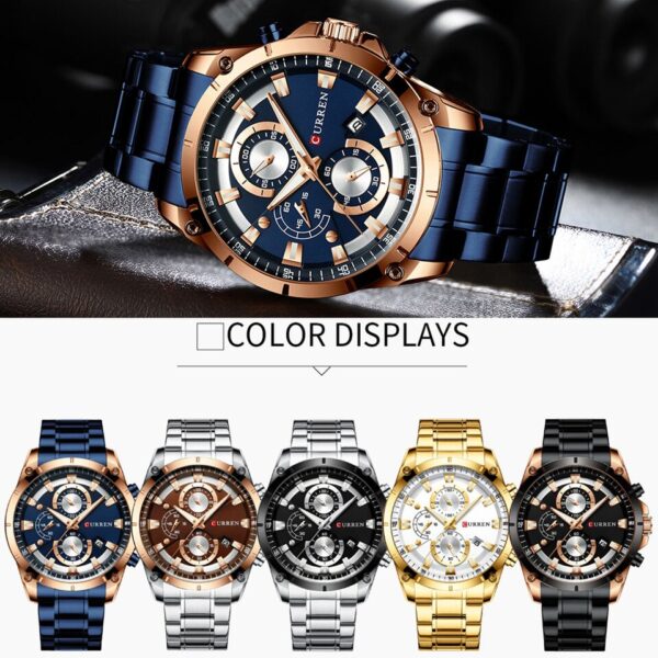 Men Watches Top Brand Luxury Business Automatic Date Watch Men Casual Waterproof Watch - Image 10