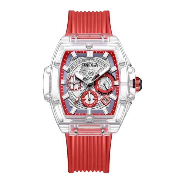 Luxury Brand Transparent Plastic Watch Men Women Clock  Sports Casual Unique Quartz Tonneau Mens Wristwatches - Image 7