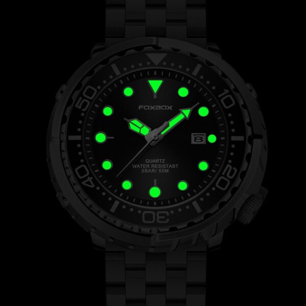 New Men Watches 5ATM Sports Waterproof Quartz Wristwatch Luminous Clock with Steel Bezel Watch for Men Relogio Masculino+Box - Image 9