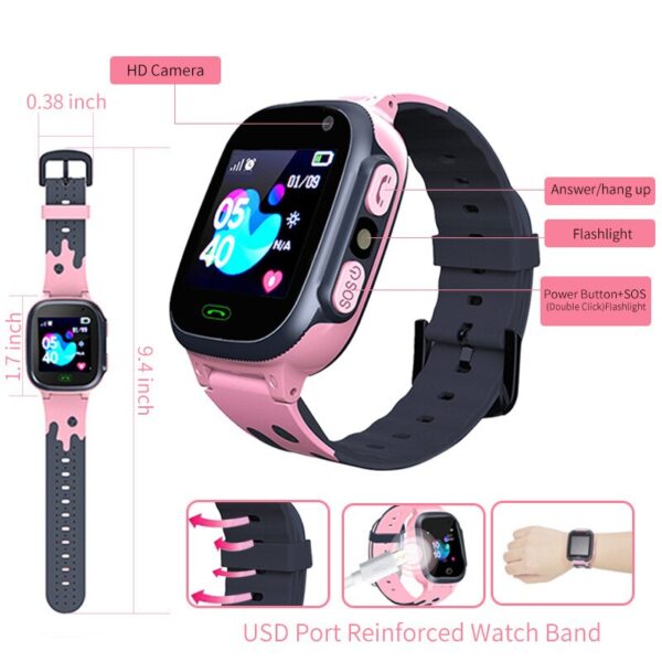 Children SIM Card Anti lost Watches Call for Kids Smart Watch Boys Girls GPS Waterproof Smartwatch Clock Location Tracker Child - Image 4