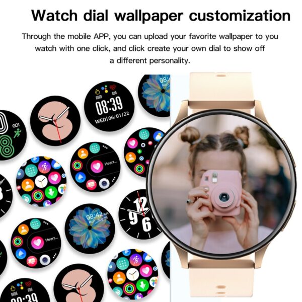 New Smart Watch Round Smartwatch Bluetooth Calls Watches Men Women Fitness Bracelet Custom Watch Face +Gift Box - Image 9