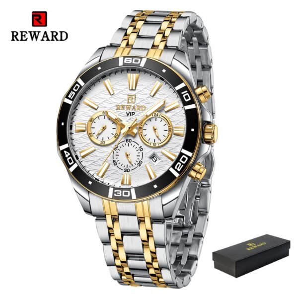 New Design Business Watches for Men Stainless Quartz Wristwatches Waterproof Chronograph Luminous Sport Wrist Watch - Image 5