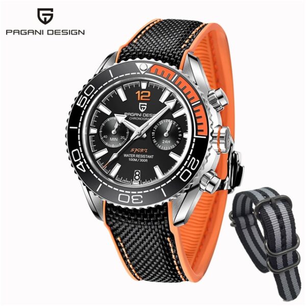 PAGANI DESIGN New Men Quartz Watch Top Brand Ceramic Bezel Business Waterproof Watches Men Chronograph VK64 Reloj Hombre - Image 12