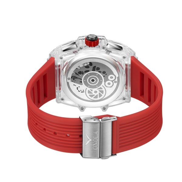 Luxury Brand Transparent Plastic Watch Men Women Clock  Sports Casual Unique Quartz Tonneau Mens Wristwatches - Image 3