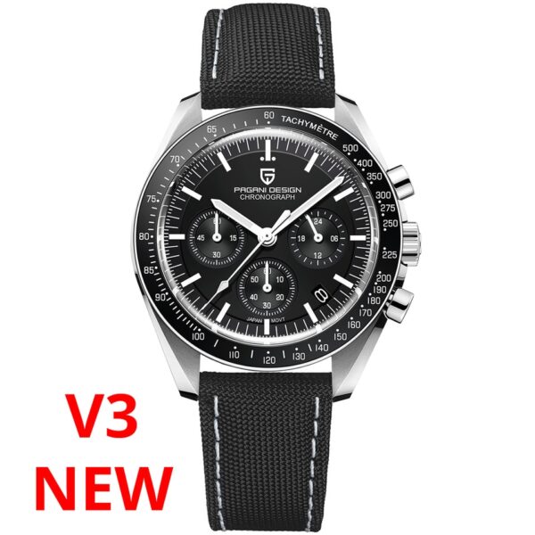 New Men Watches Top Luxury Quartz Watch For Men Automatic Date Speed Chronograph Sapphire Mirror Wristwatch - Image 6