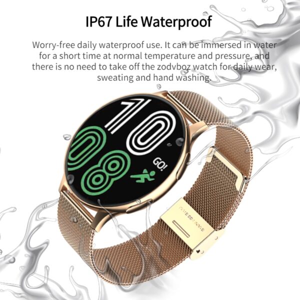 New Smart Watch Round Smartwatch Bluetooth Calls Watches Men Women Fitness Bracelet Custom Watch Face +Gift Box - Image 13