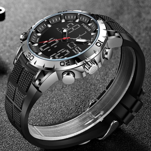 Men Watches Sports Top Brand Luxury Dual Display Quartz Watch Men Military Waterproof Clock Digital Electronic Watch - Image 9