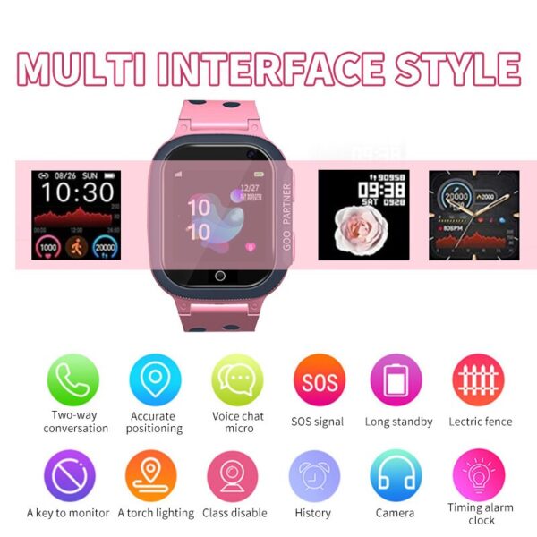 Children SIM Card Anti lost Watches Call for Kids Smart Watch Boys Girls GPS Waterproof Smartwatch Clock Location Tracker Child - Image 2