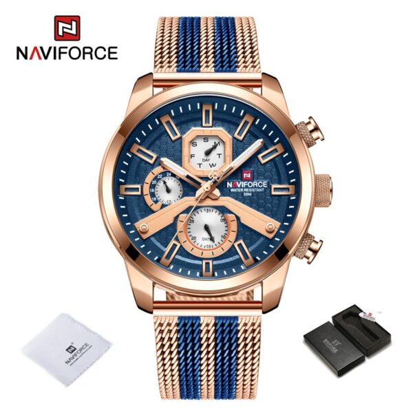 Men Calendar Watches Casual Sport Watch for Men Quartz WristWatch Stainless Steel Strap Watch Relogio Masculino - Image 7