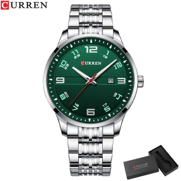 New Business Men Luxury Watches Stainless Steel Quartz Wrsit watches Male Auto Date Clock with Luminous Hands - Image 6