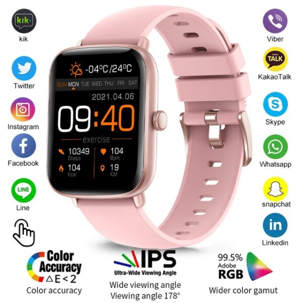 New Bluetooth Heart Rate Monitor Smart Watch Men Full Touch Dial Call Fitness Tracker IP67 Waterproof Smartwatch Men women - Image 2